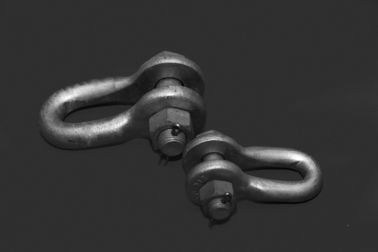 High Voltage Clevis Shackle , Transmission Line Fittings 100kN - 400kN Tensile Strength