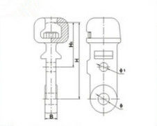 Overhead Transmission Line Hardware Fittings High Tensile Strength Featuring