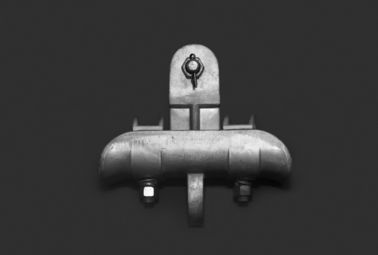 Silver White Cable Suspension Hardware , Aluminum Cable Clamps Customized Designed